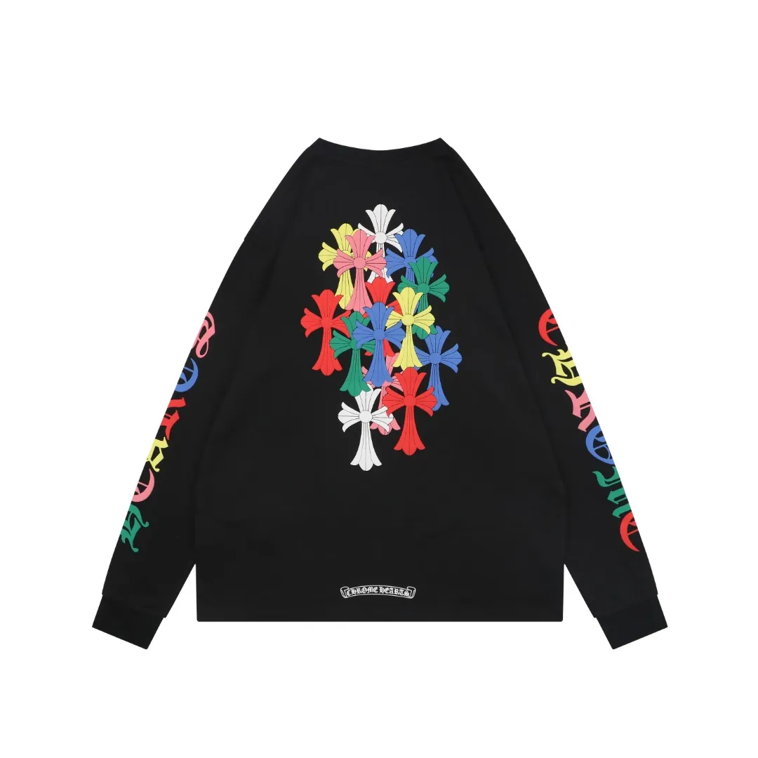 Back CH Miami Multi-Color Cross Print Long Sleeve Shirt