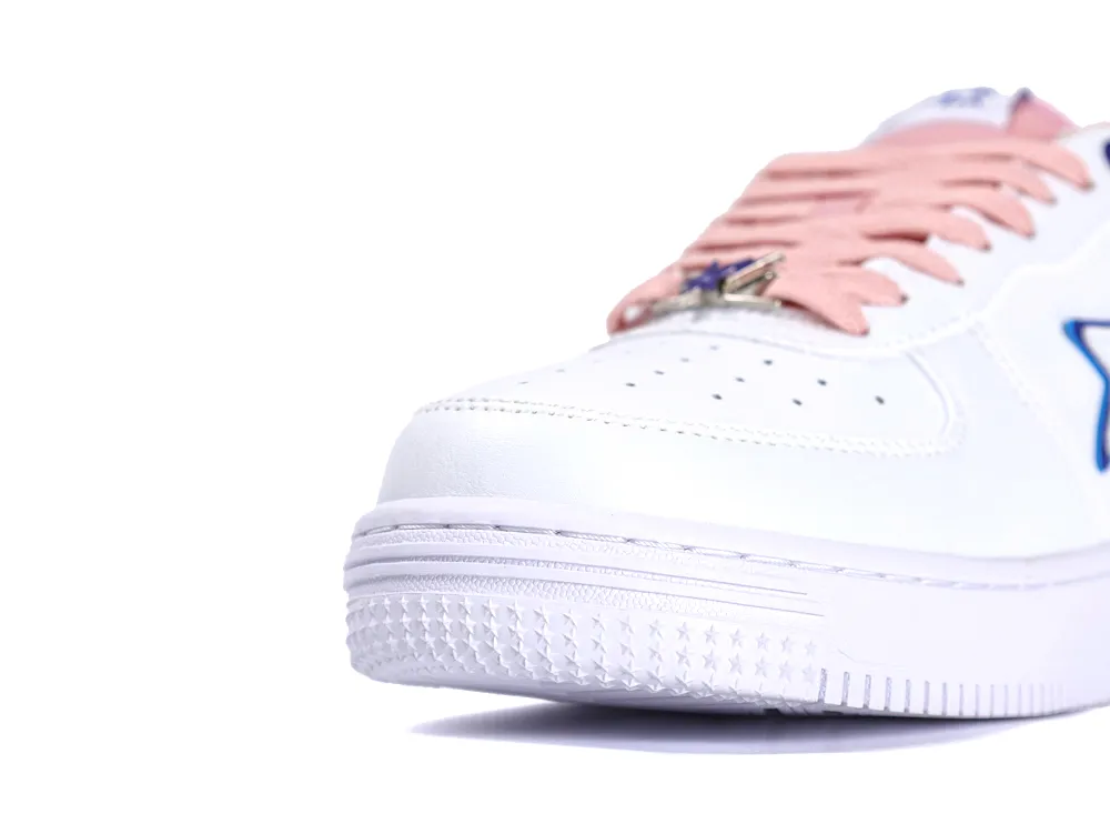 A Bathing Ape Bape Sta BAPY White Pink Front Toe Detail