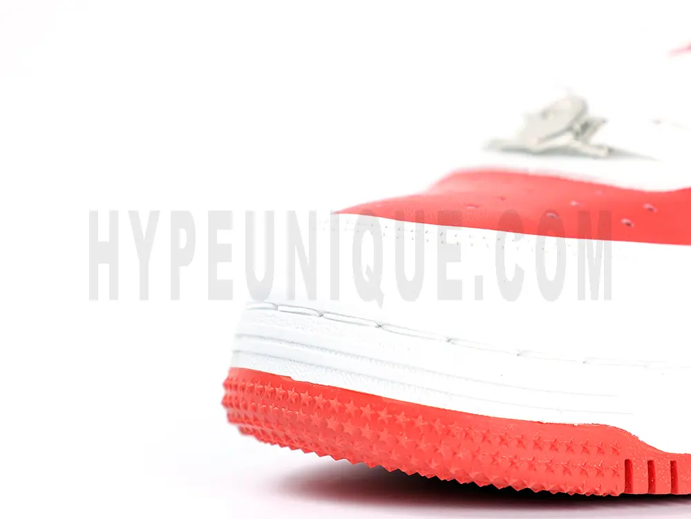 the white and color toe
