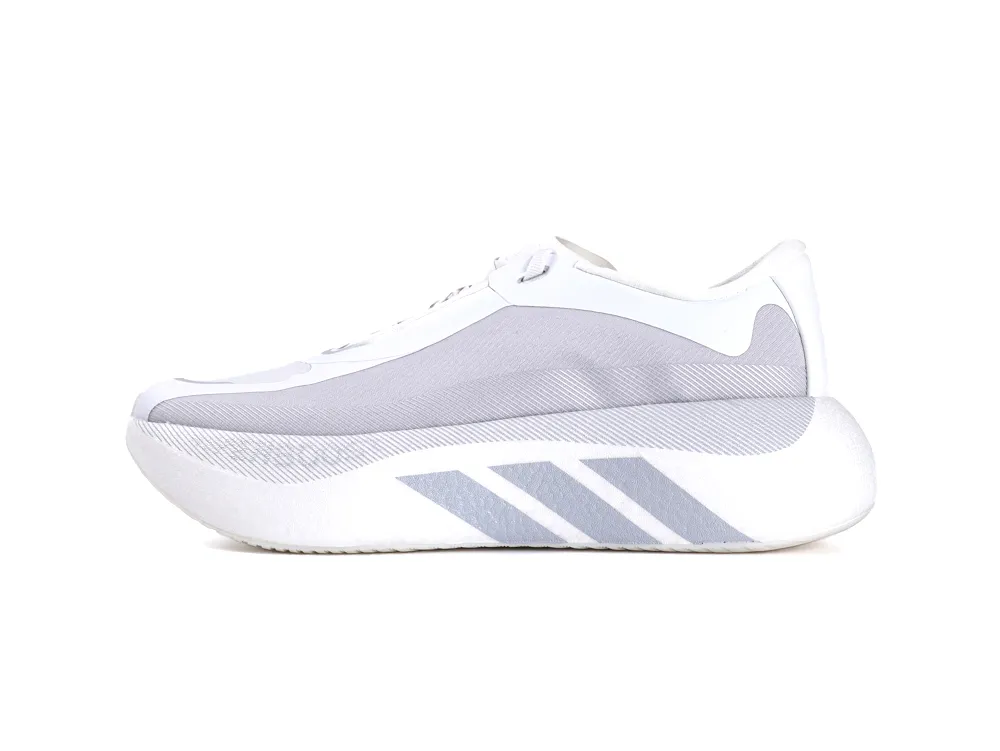 Left Side View of Adidas Hyperboost Edge M Cloud White Light Solid Grey Silver Metallic