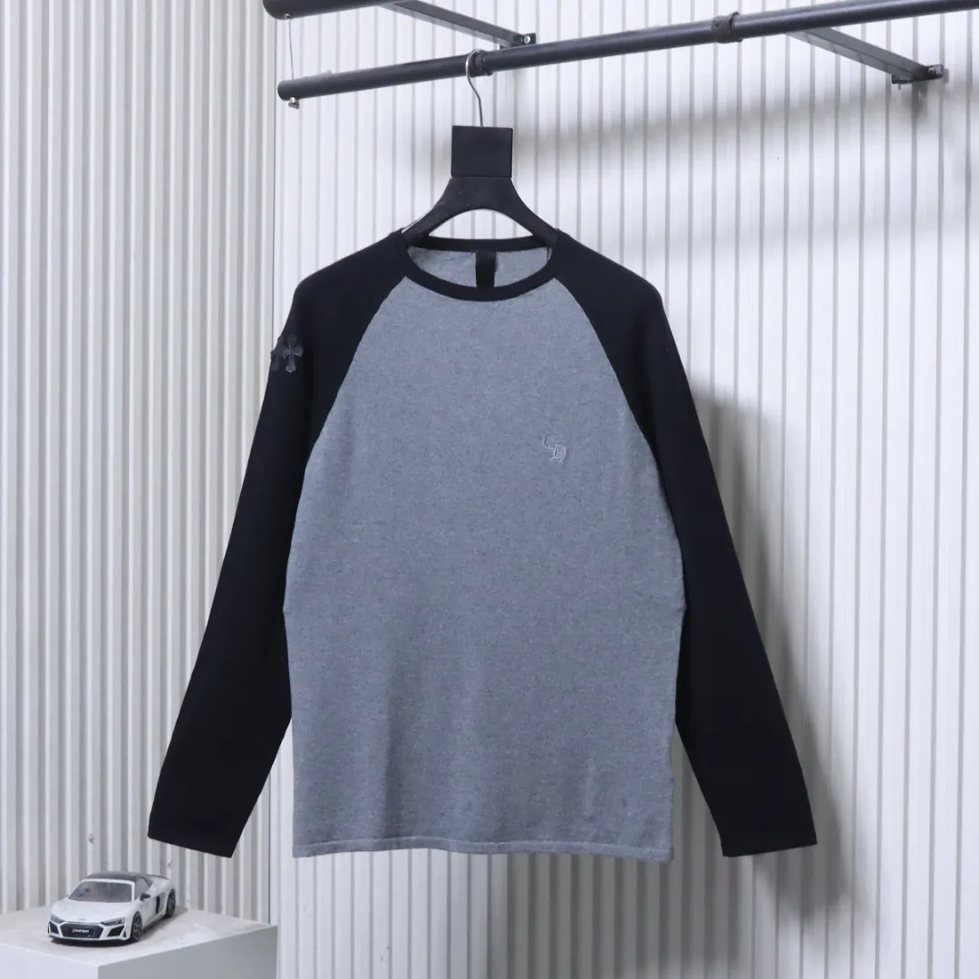 CH Color Block Raglan Knit Long Sleeve Shirt