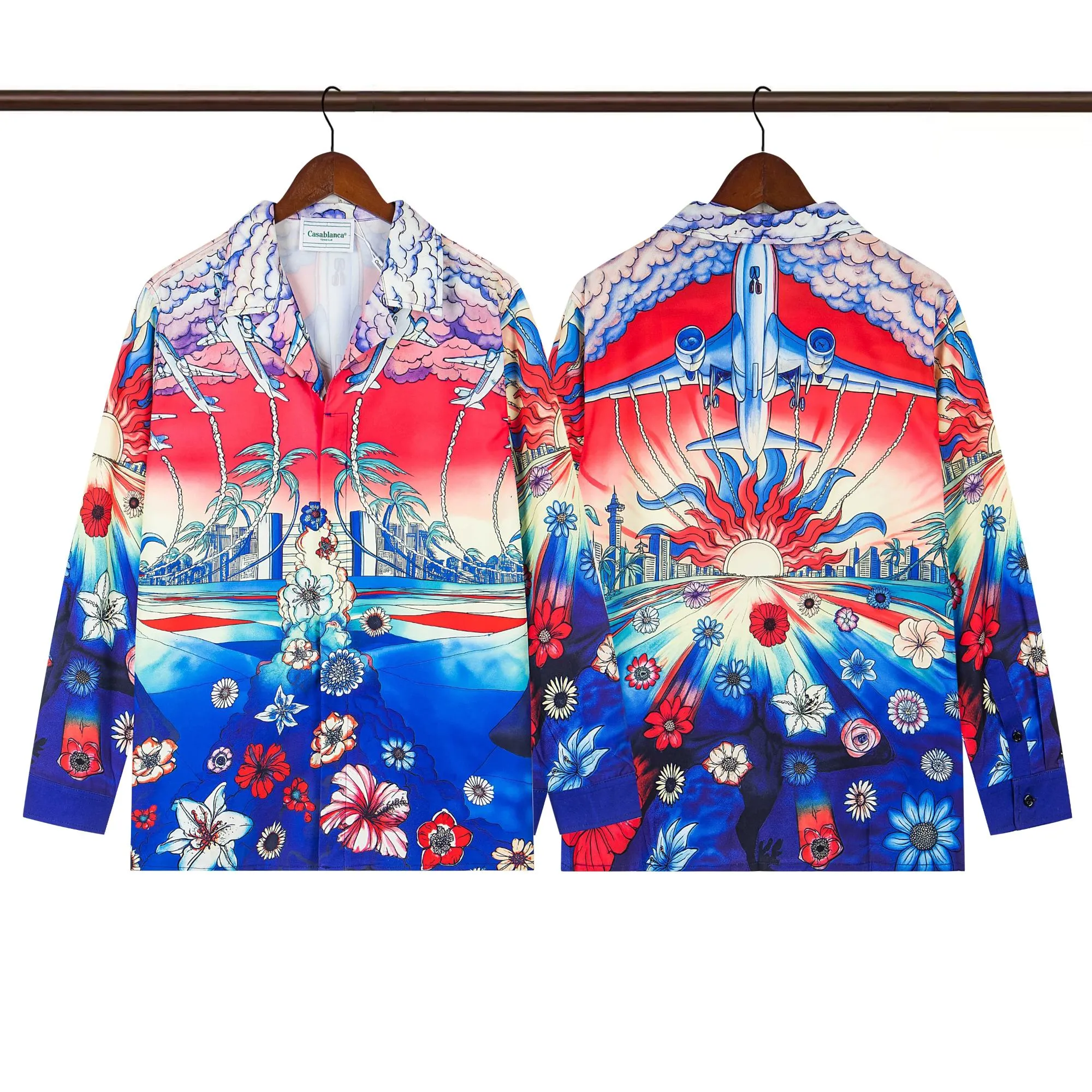 C-Blanca ‘Surreal Dream’ Long-Sleeve Silk Shirt