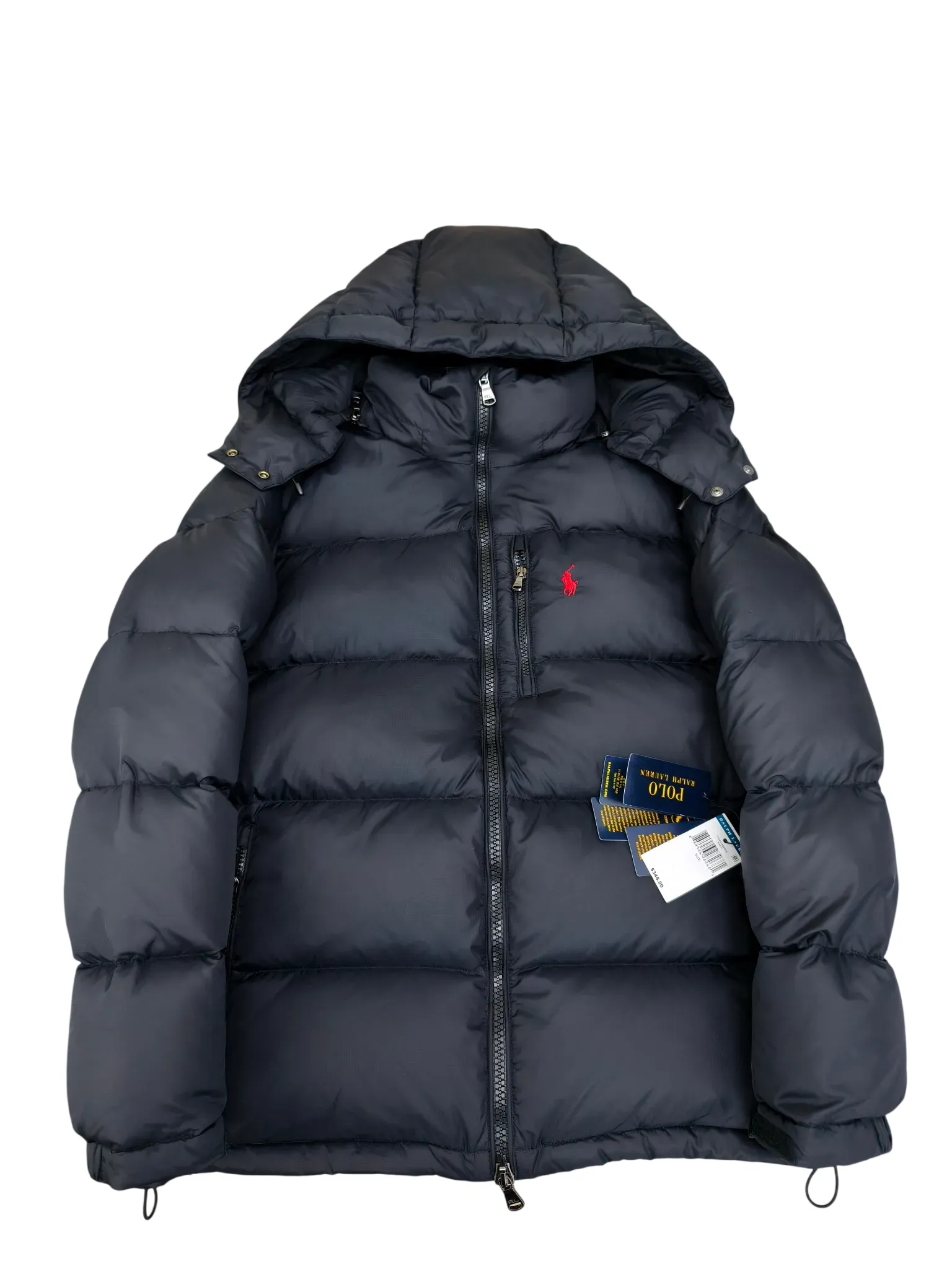 RL Pony Embroidered Hooded Down Jacket