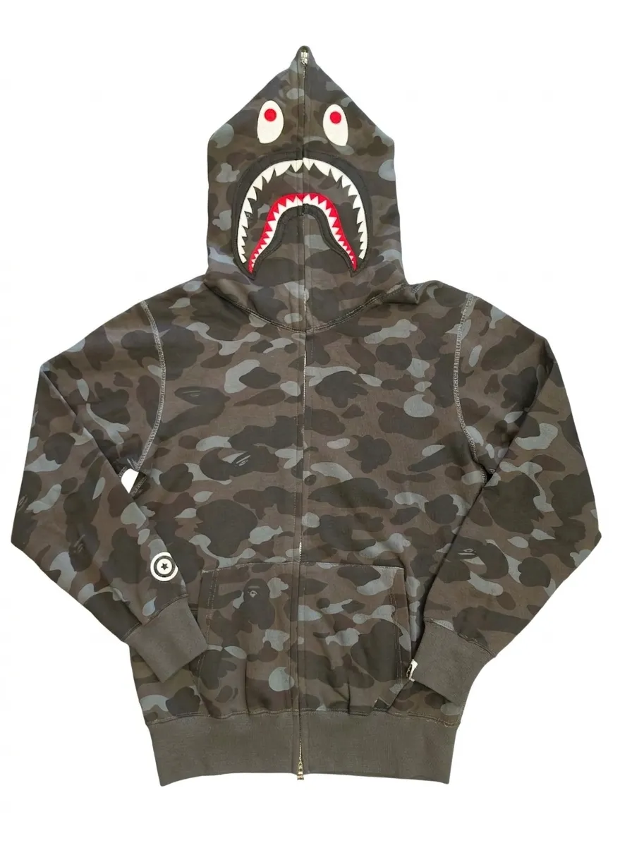 A BATHING APE 1ST CAMO Shark Hoodie