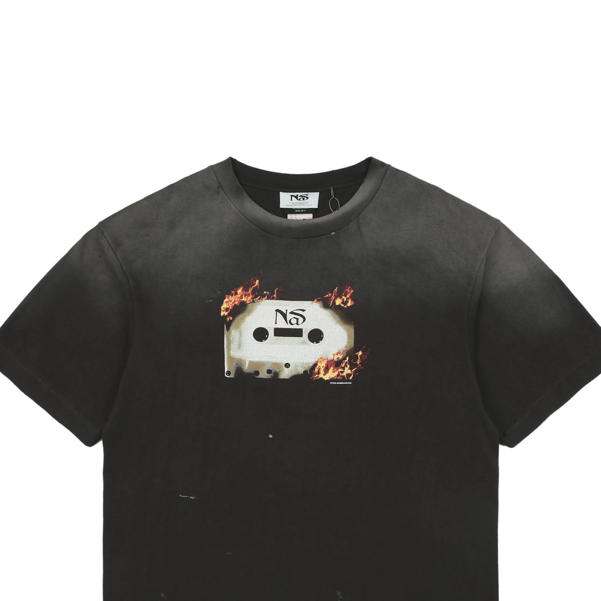 Saint Michael x Nas Flame Cassette Graphic T-Shirt Details