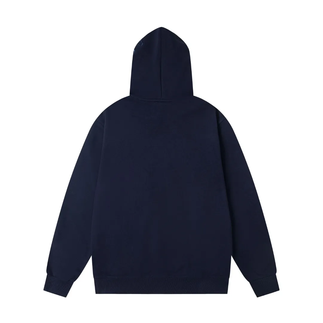 Back Stussy Script Embroidered Pullover Hoodie