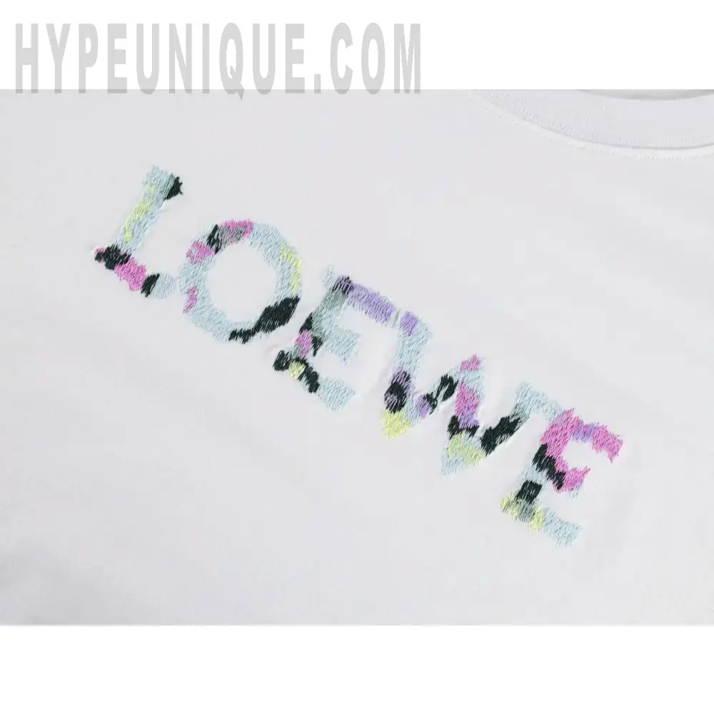 Embroidered graphic on the front of the garment