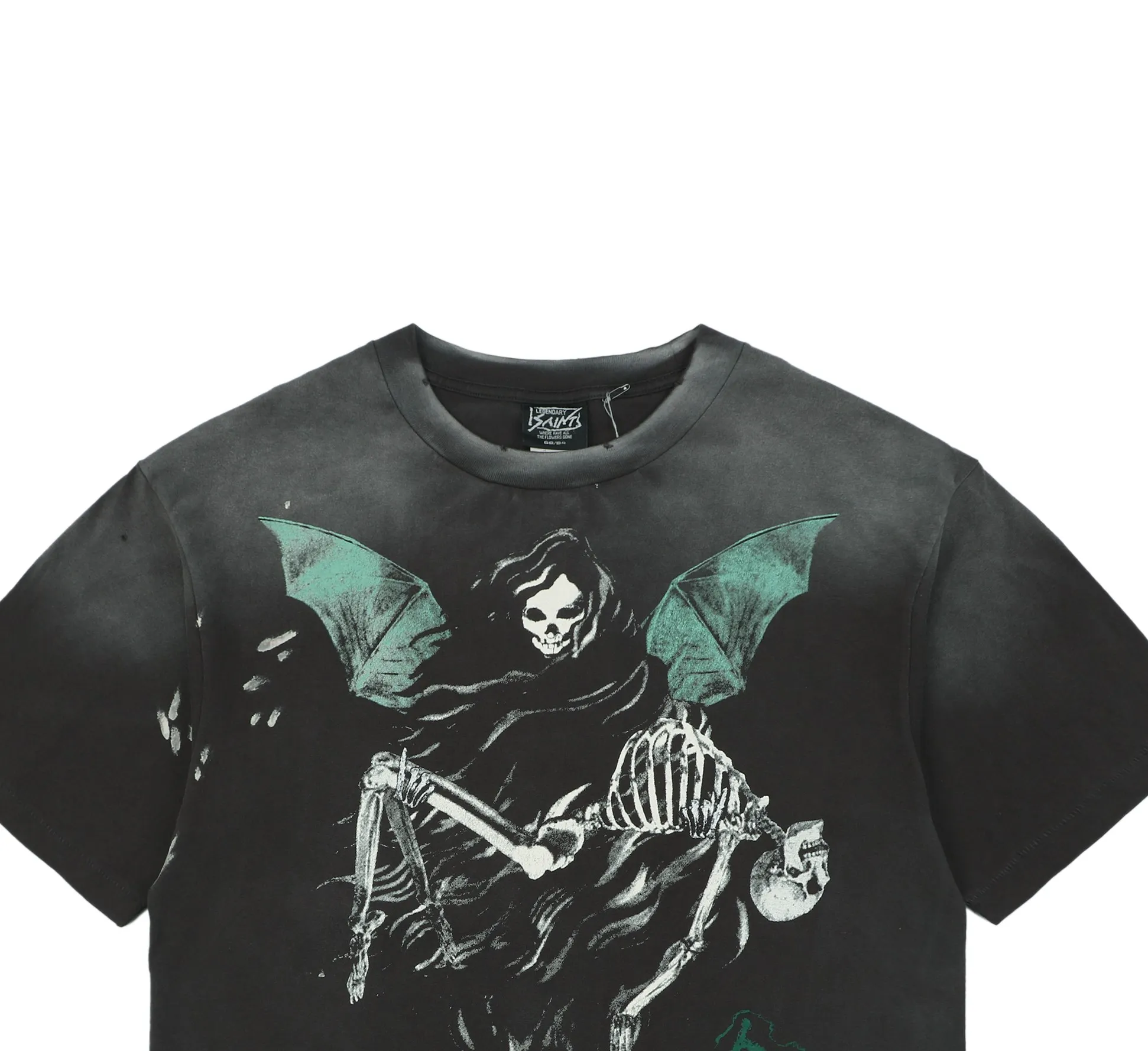 Saint Michael Grim Reaper Graphic T-Shirt Details