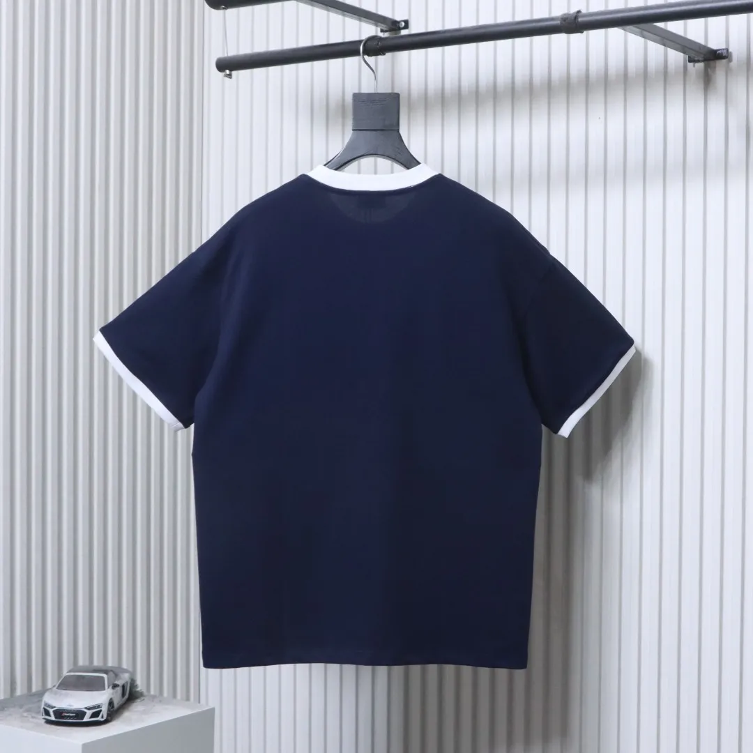 Back Color-Blocked Logo Print T-Shirt
