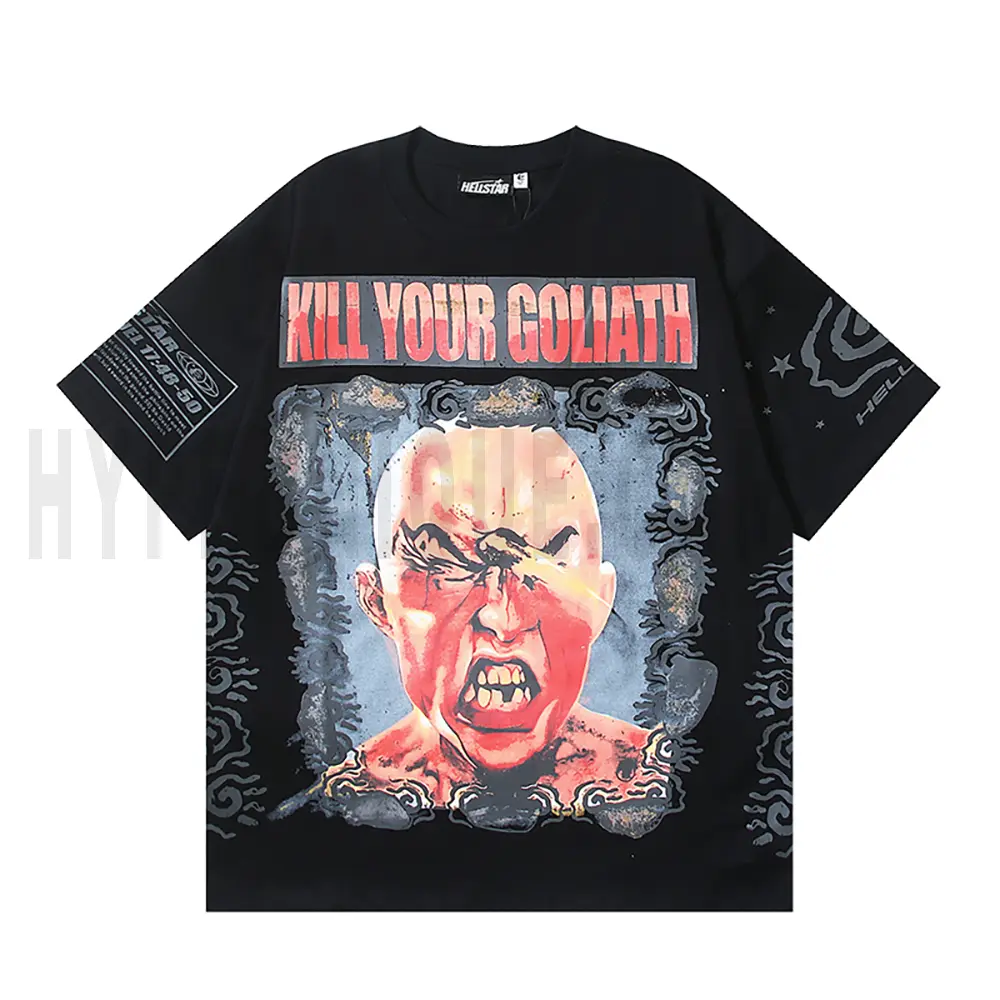 The front of the black clothes