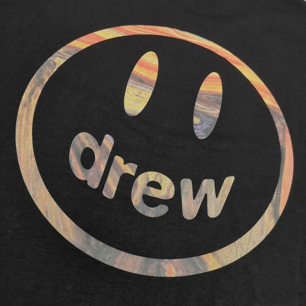 Printed graphic on the back of the garment
