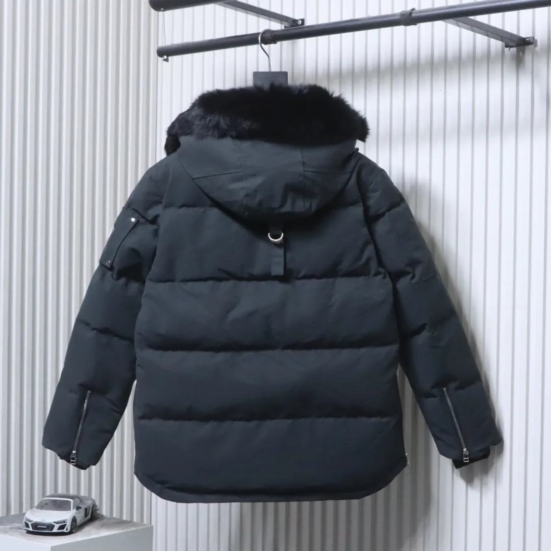Back View M.K. 06 Silver Scissors Fur Collar Down Jacket