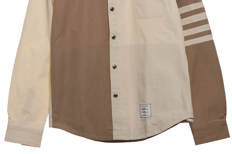 Four-Bar Stripe Contrasting Jacket