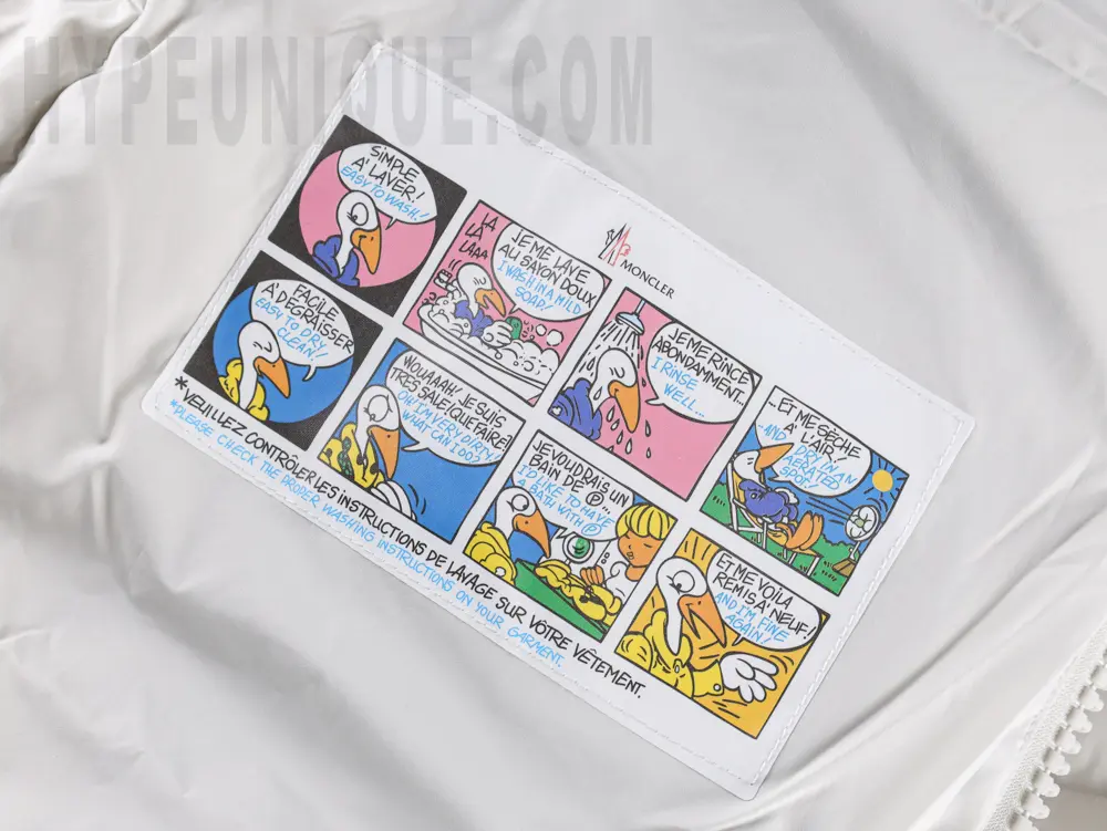 the washing label