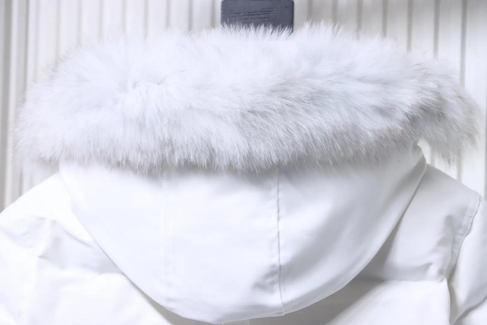 Hoodie with Fur Collar Detail