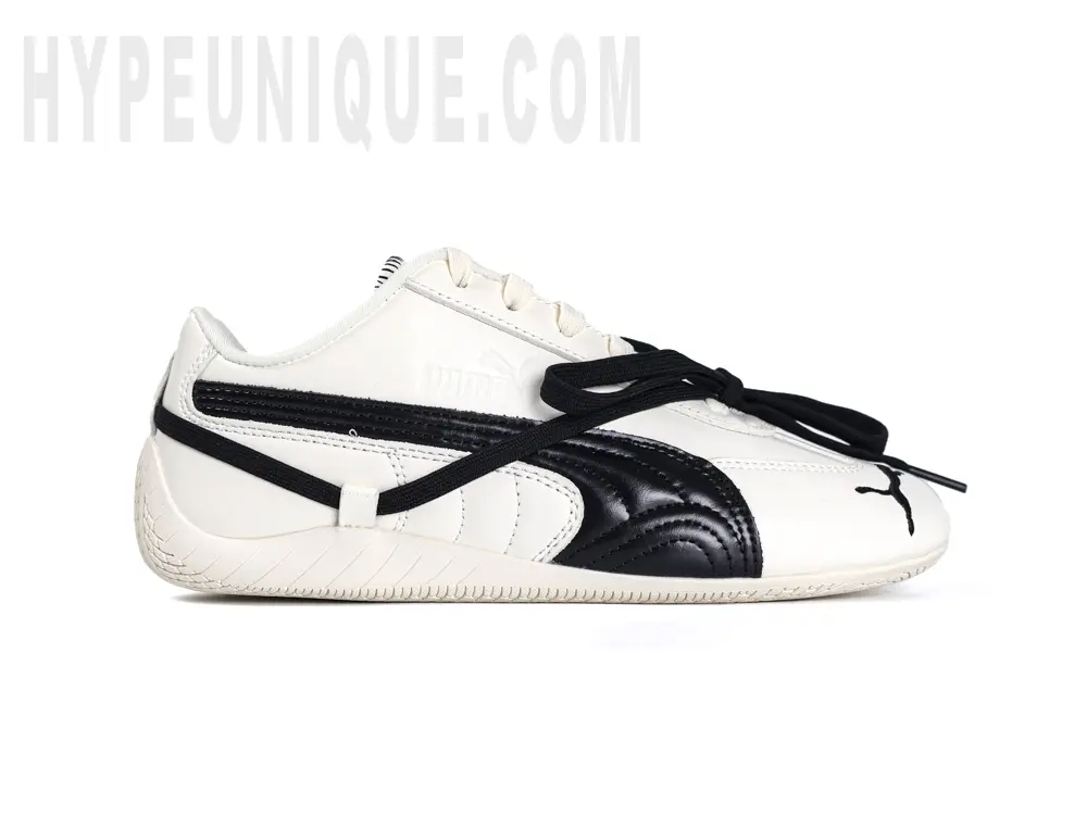 Front view of the outside of the right shoe