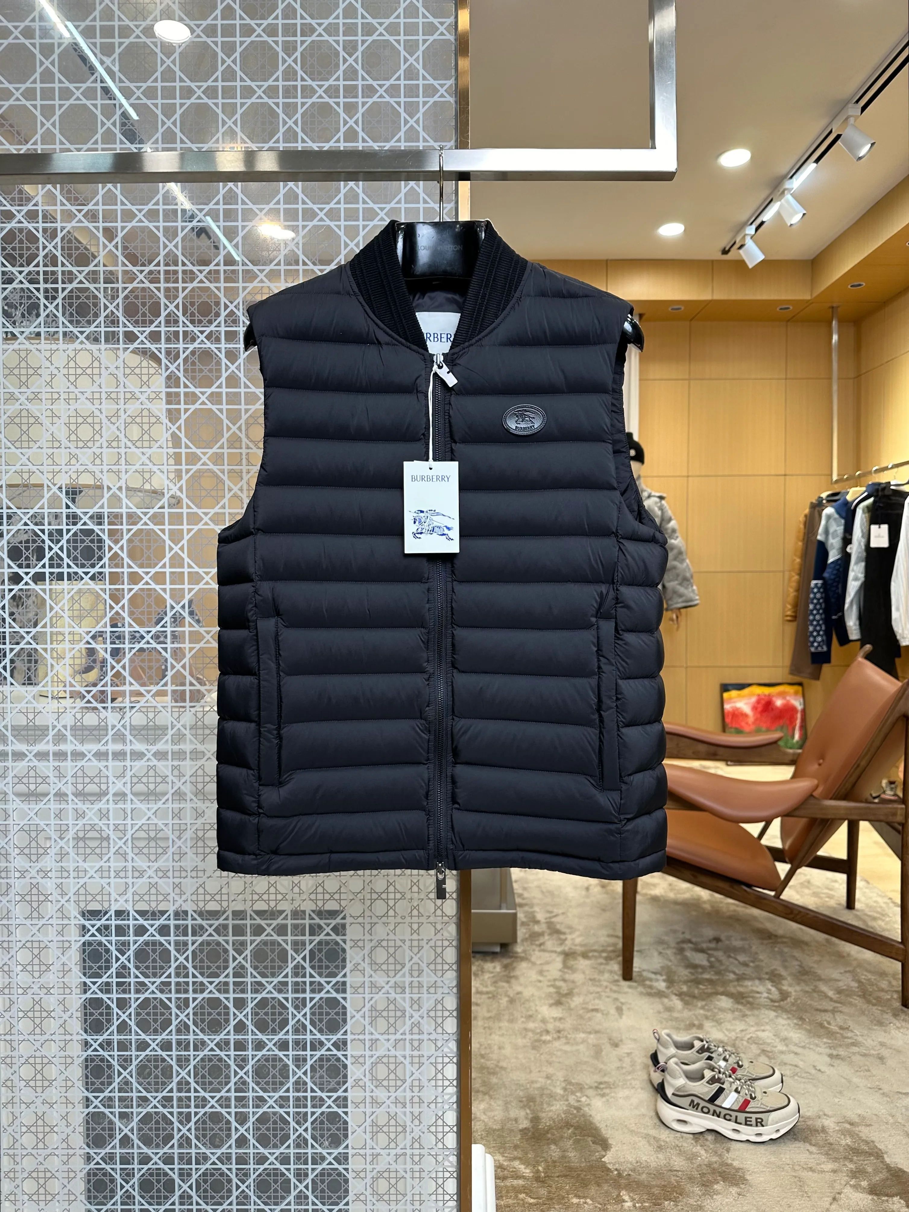 BBR Oval Logo Quilted Down Vest