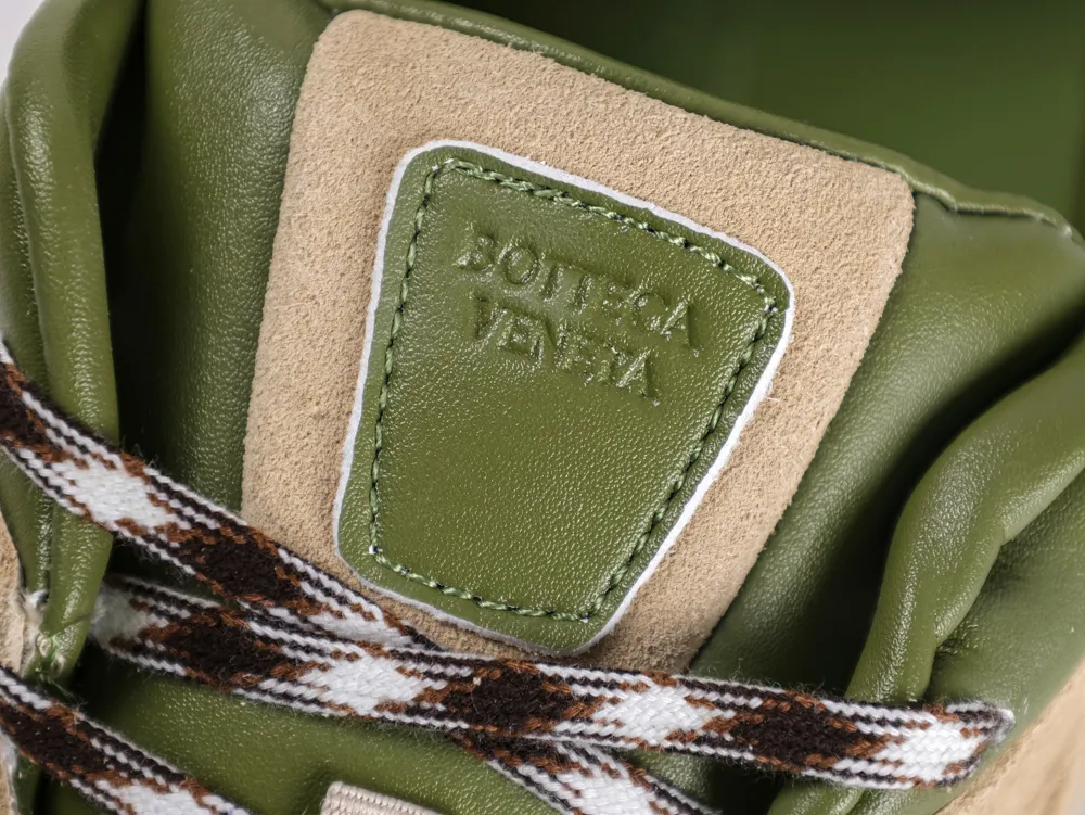BV Orbit Flash Sneakers Matcha Logo Patch Detail