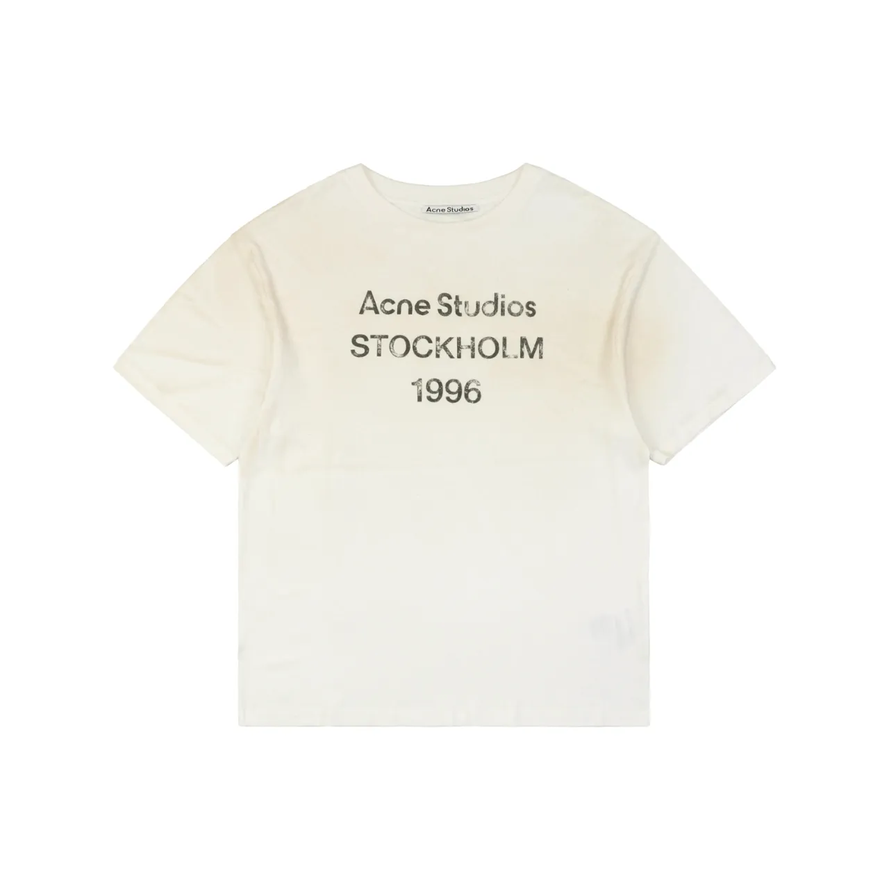 Acne Stockholm Mottled Cotton-Linen T-Shirt