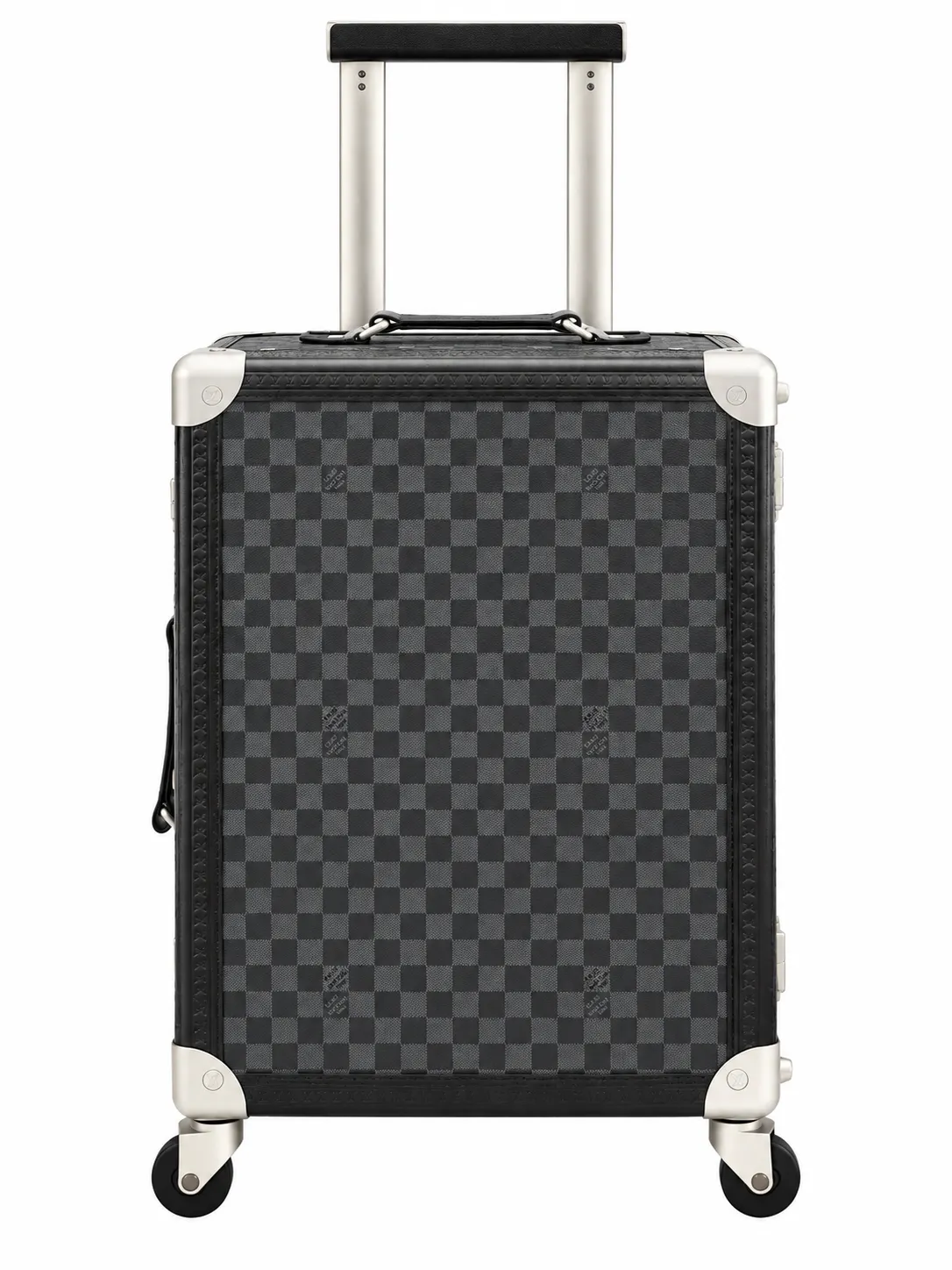 Rolling Trunk “Black Damier” Carry-On Suitcase