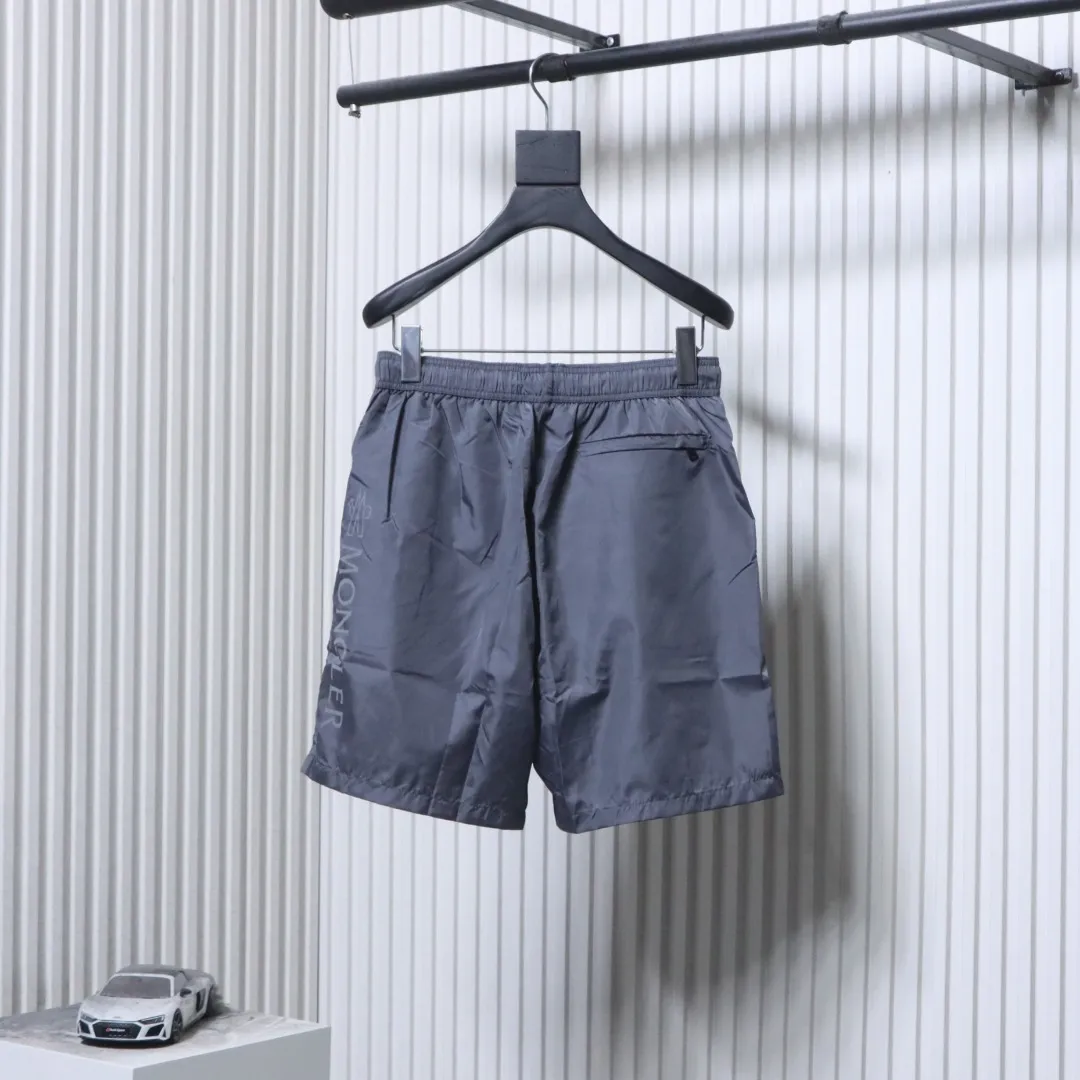 Back Mcler Reflective Logo Quick-Dry Nylon Shorts
