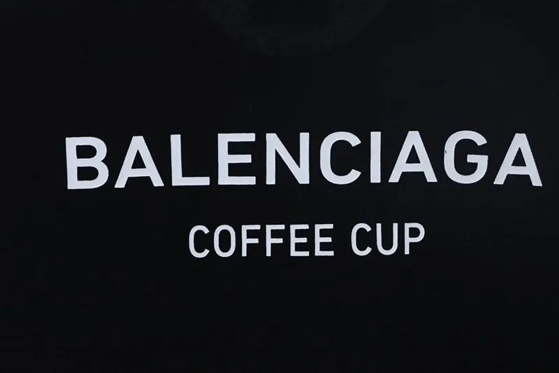 Beverage Cup Logo Print T-Shirt