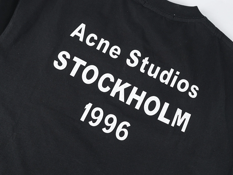 Acne 1996 Silicone Letter Print T-Shirt