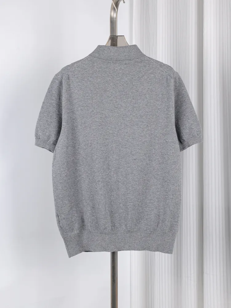 RL Embroidered Knit Cotton Short Sleeve Polo T-Shirt