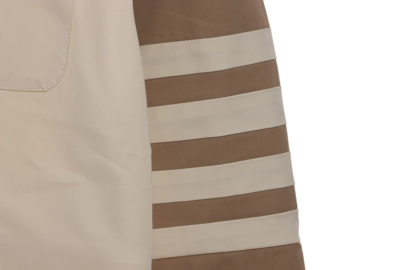 Four-Bar Stripe Contrasting Jacket