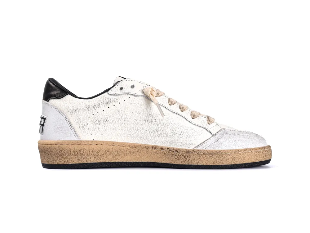 Ball Star Sneakers White Black Right Side View