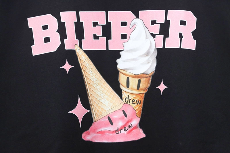 Drew Ice Cream Logo Print Hoodie
