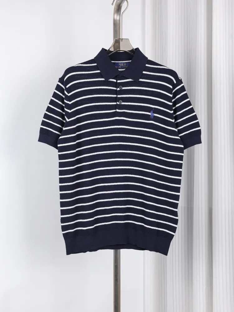RL Old Money Linen Striped Polo Shirt