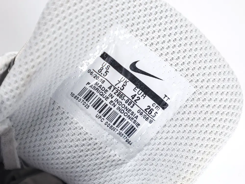 the shoe label