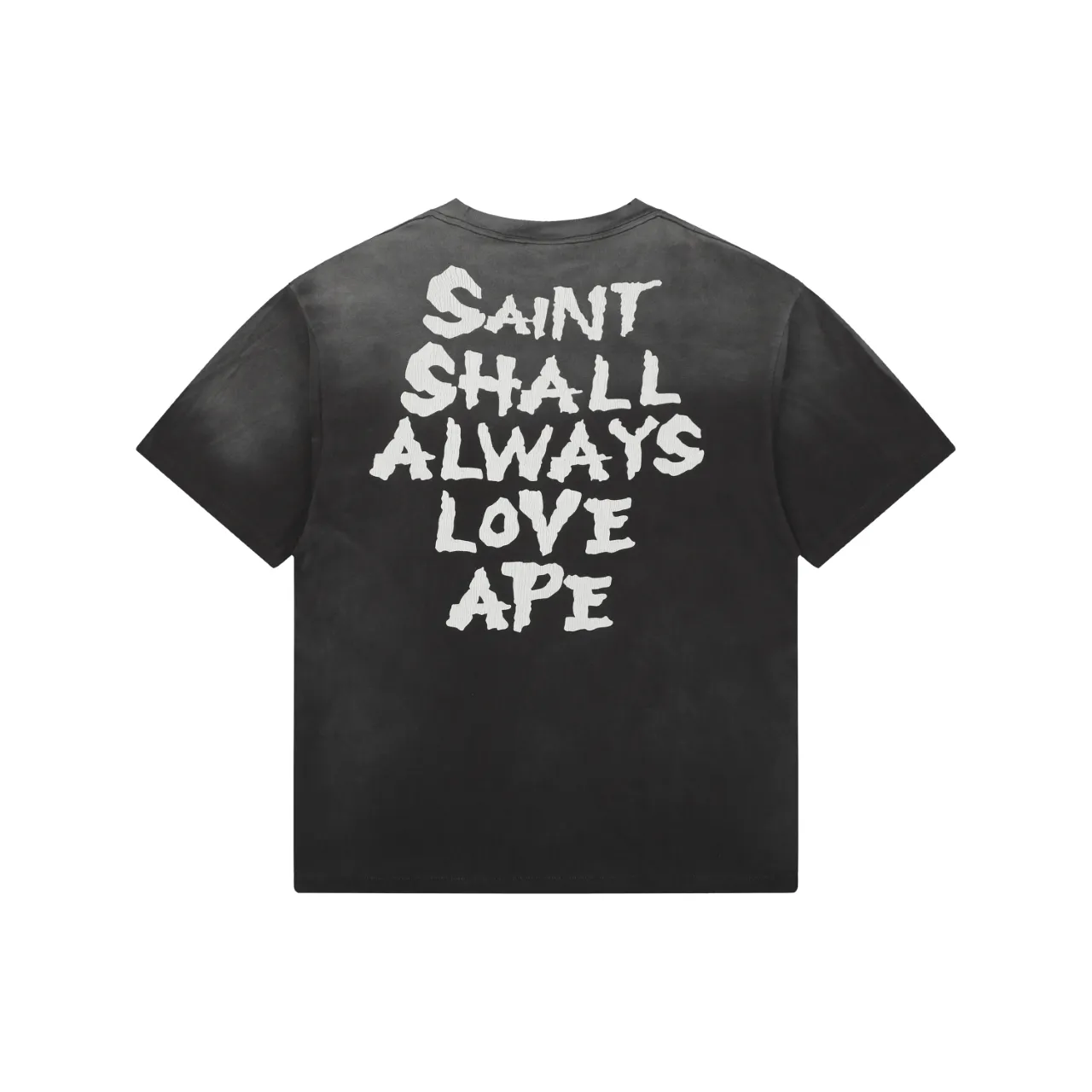 Back of Saint Michael Skull Graphic T-Shirt