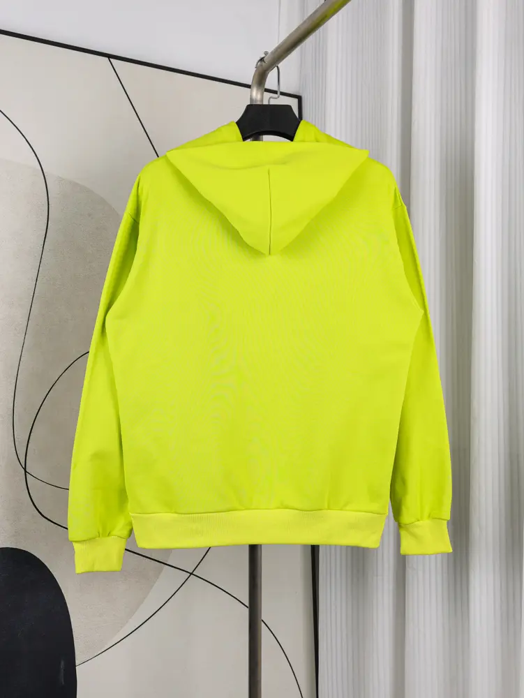 Sp5der Og Web V2 Gradient Hoodie 'Acid Green' Back View