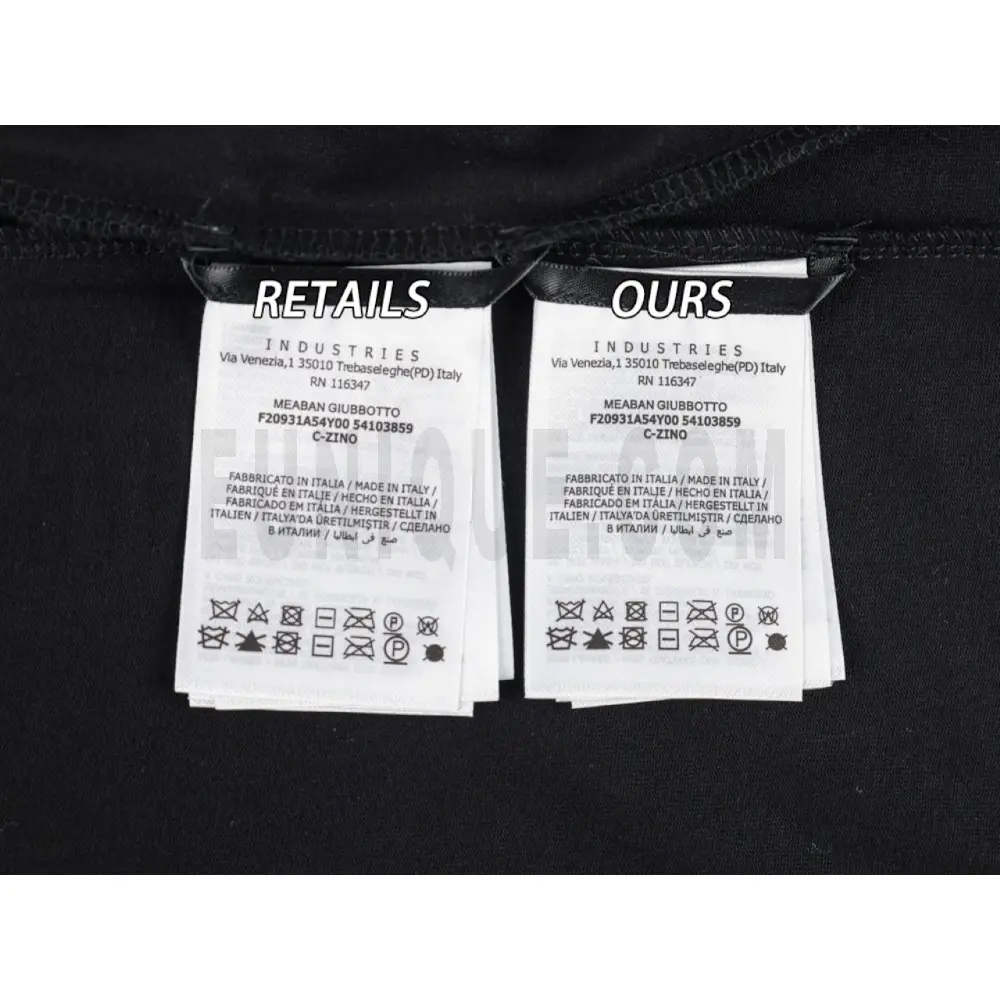 Washing Label Comparison Diagram