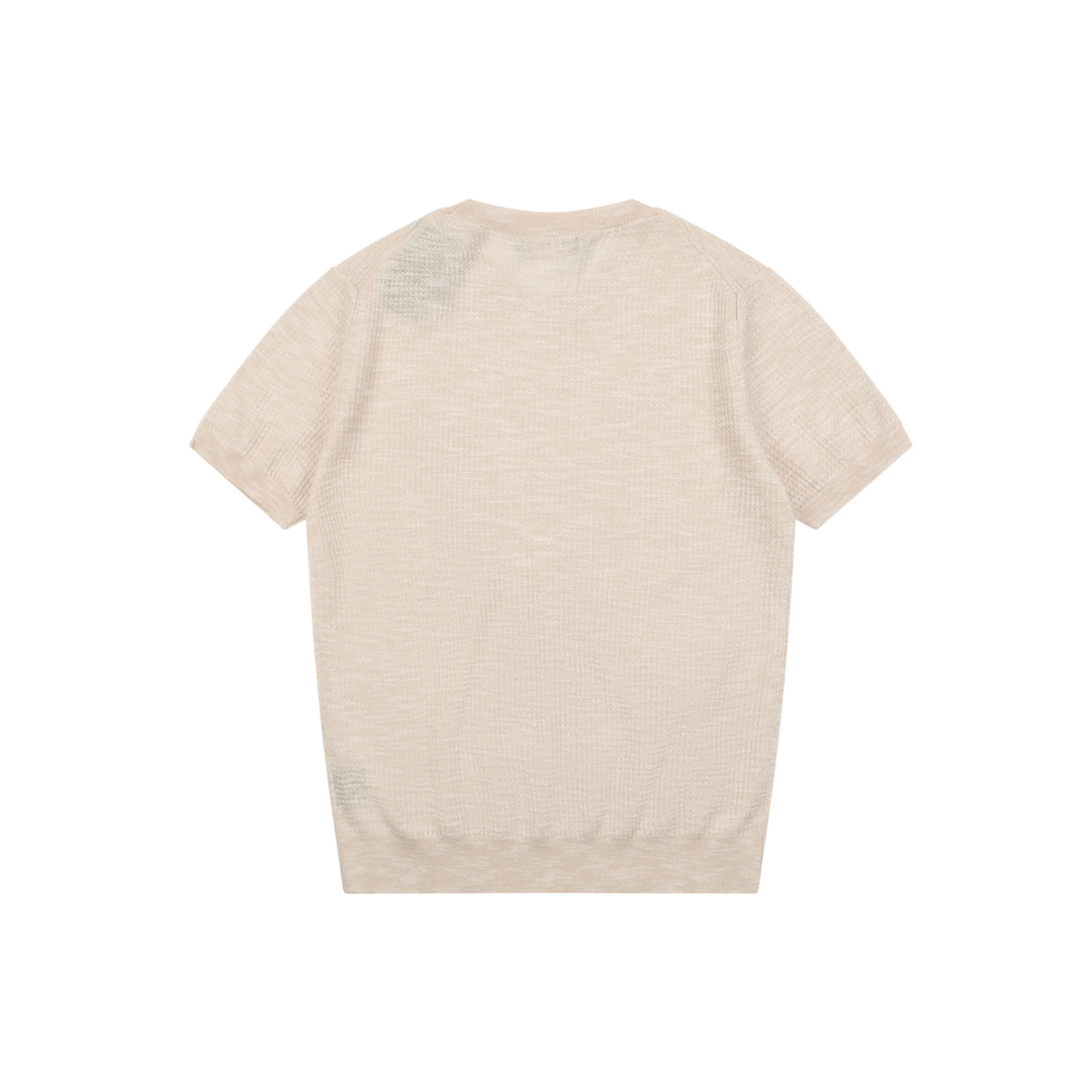 Back LP Honeycomb Knit Silk Linen T-Shirt