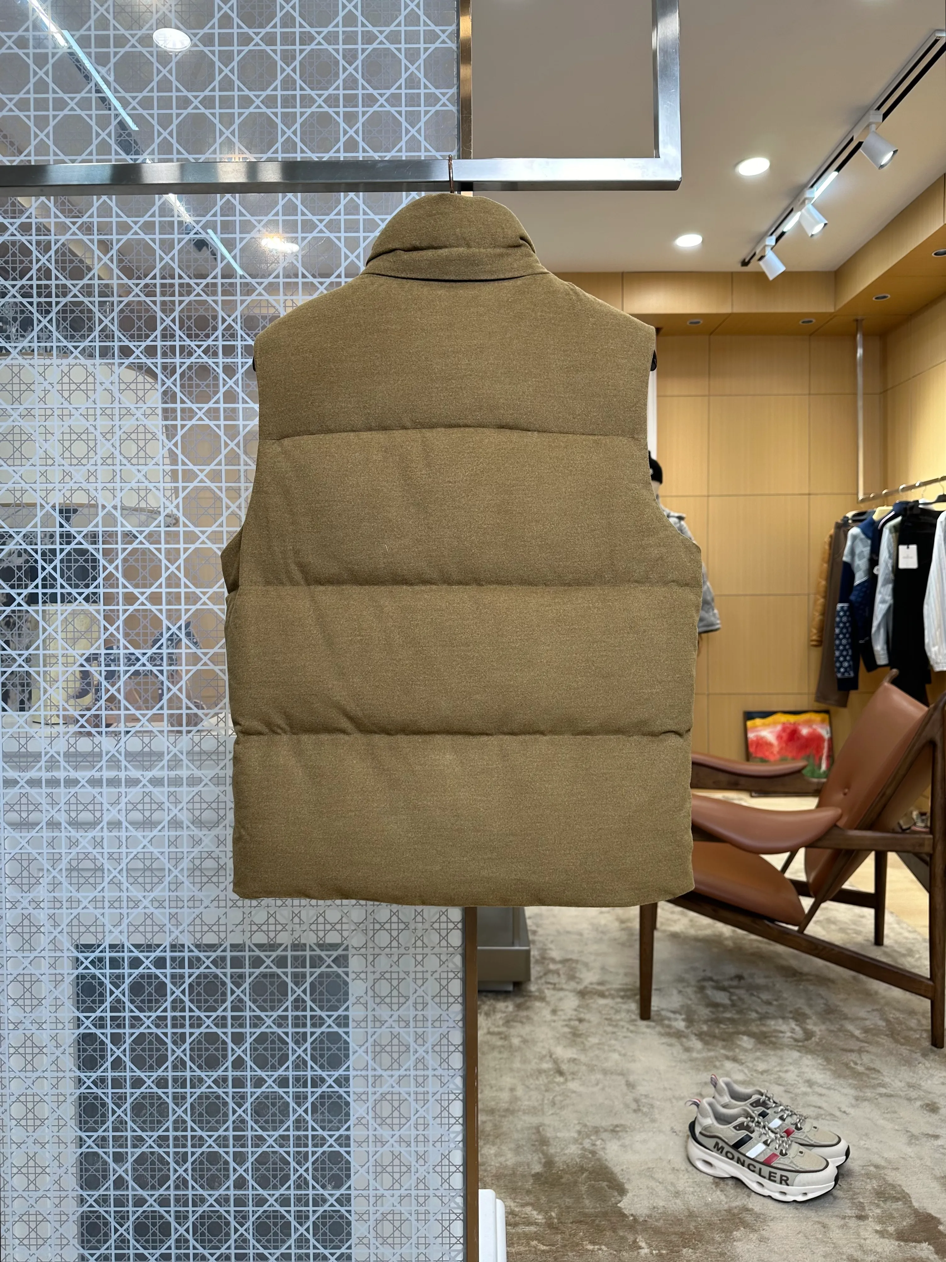 Back View BBR Equestrian Logo Stand Collar Down Vest