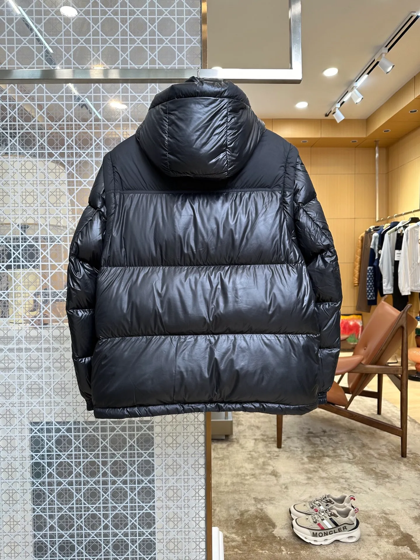 Back View BBR 2-in-1 Detachable Sleeve Hooded Down Jacket