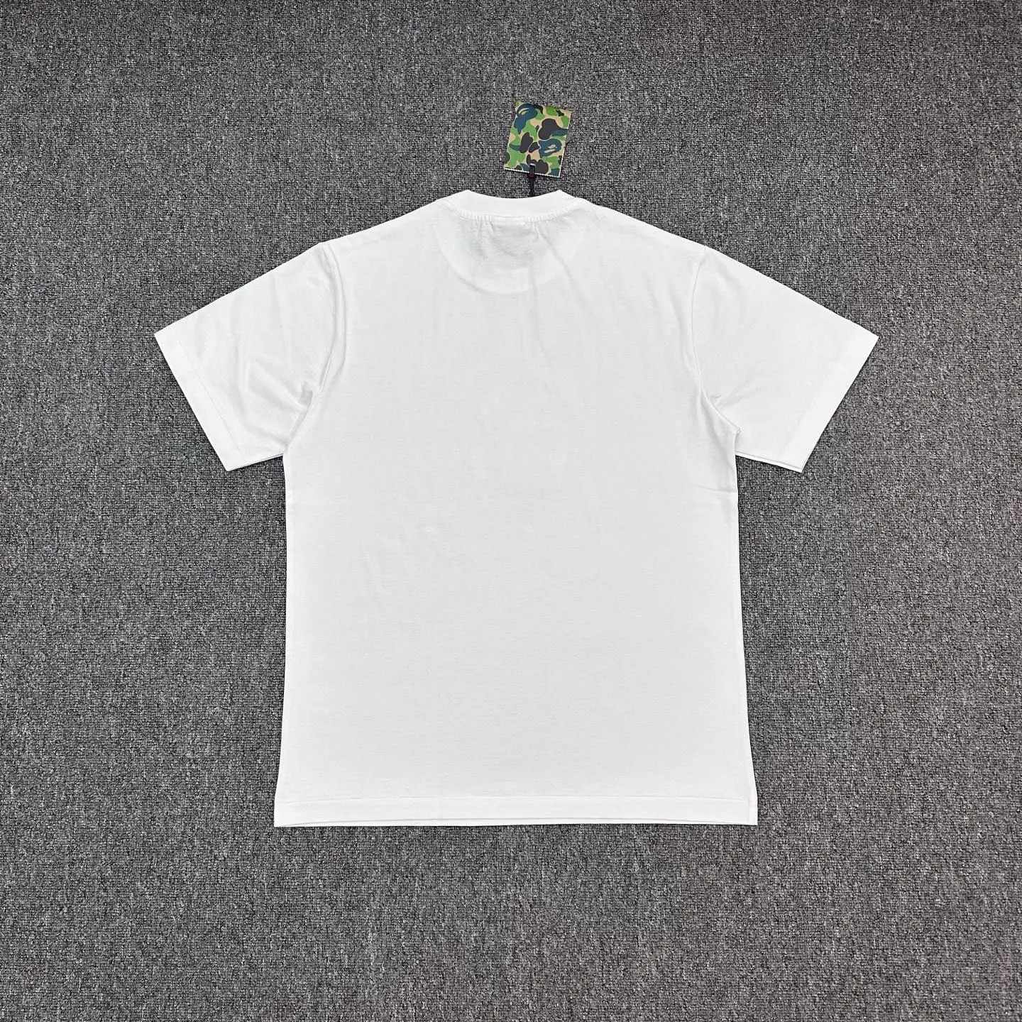 Back BAPE Cartoon Ape Blue Camouflage T-Shirt
