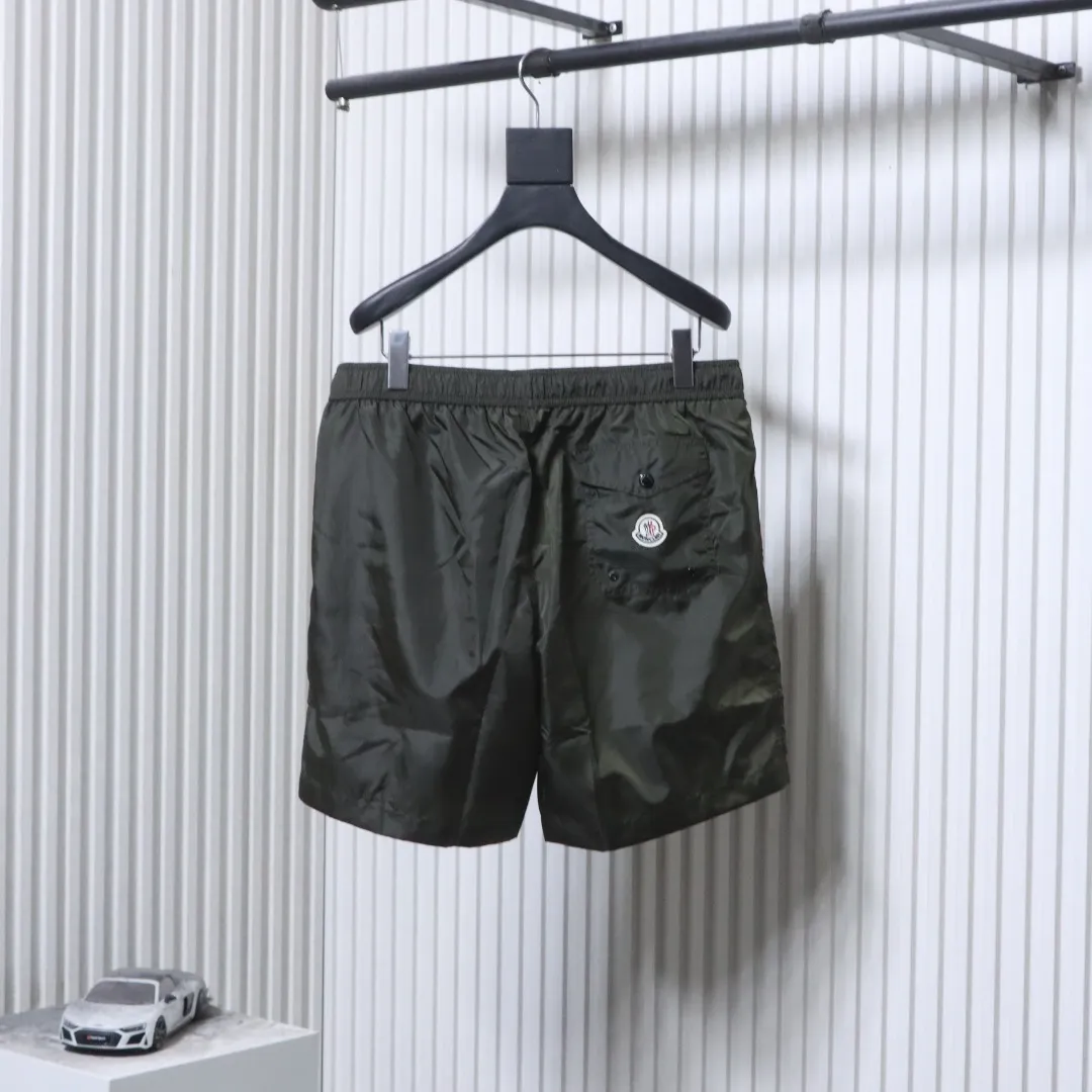 Back Mcler Classic Logo Pocket Quick-Dry Nylon Shorts