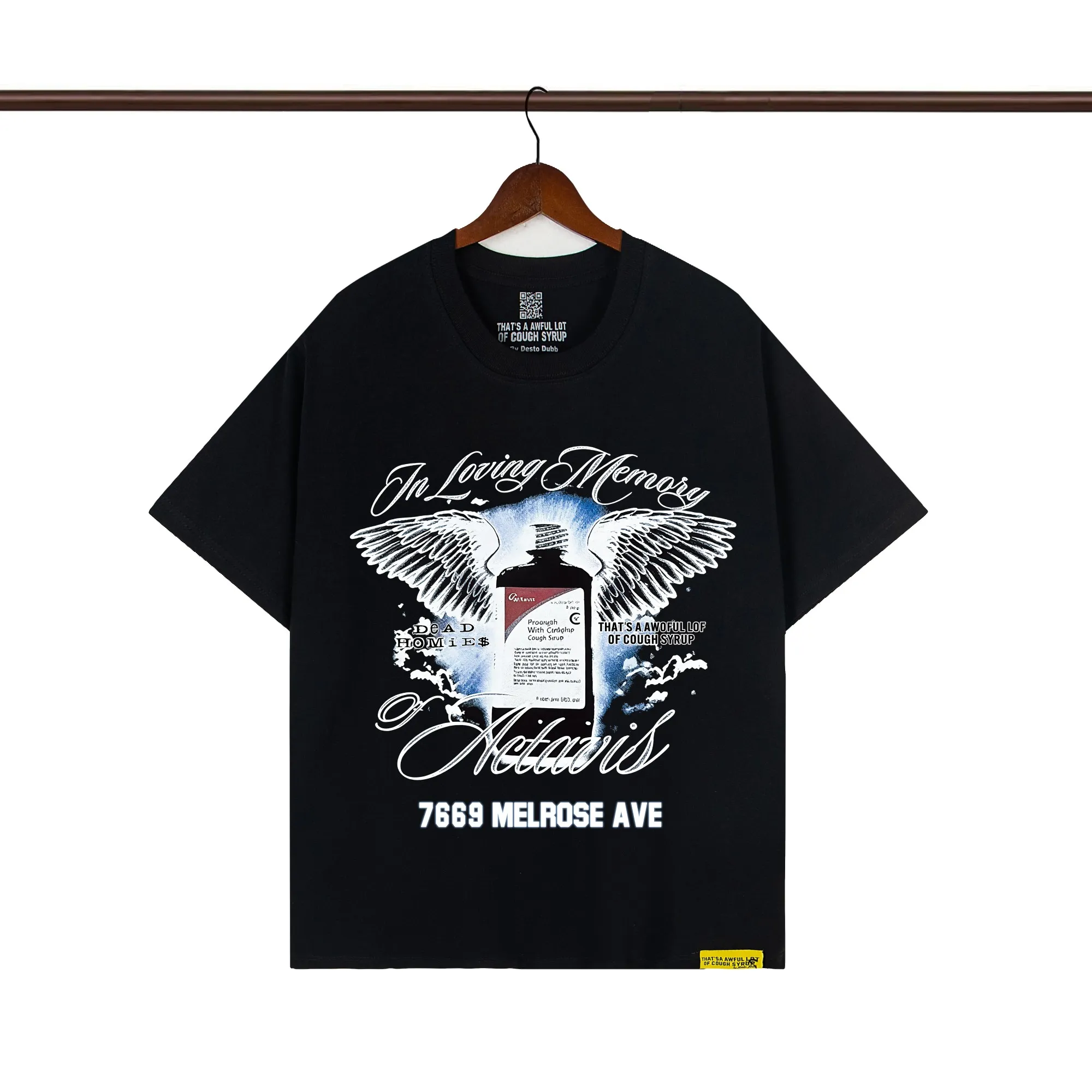That’s A Awful Lot Of Cough Syrup Dead Homies Actavis T-Shirt Color Black
