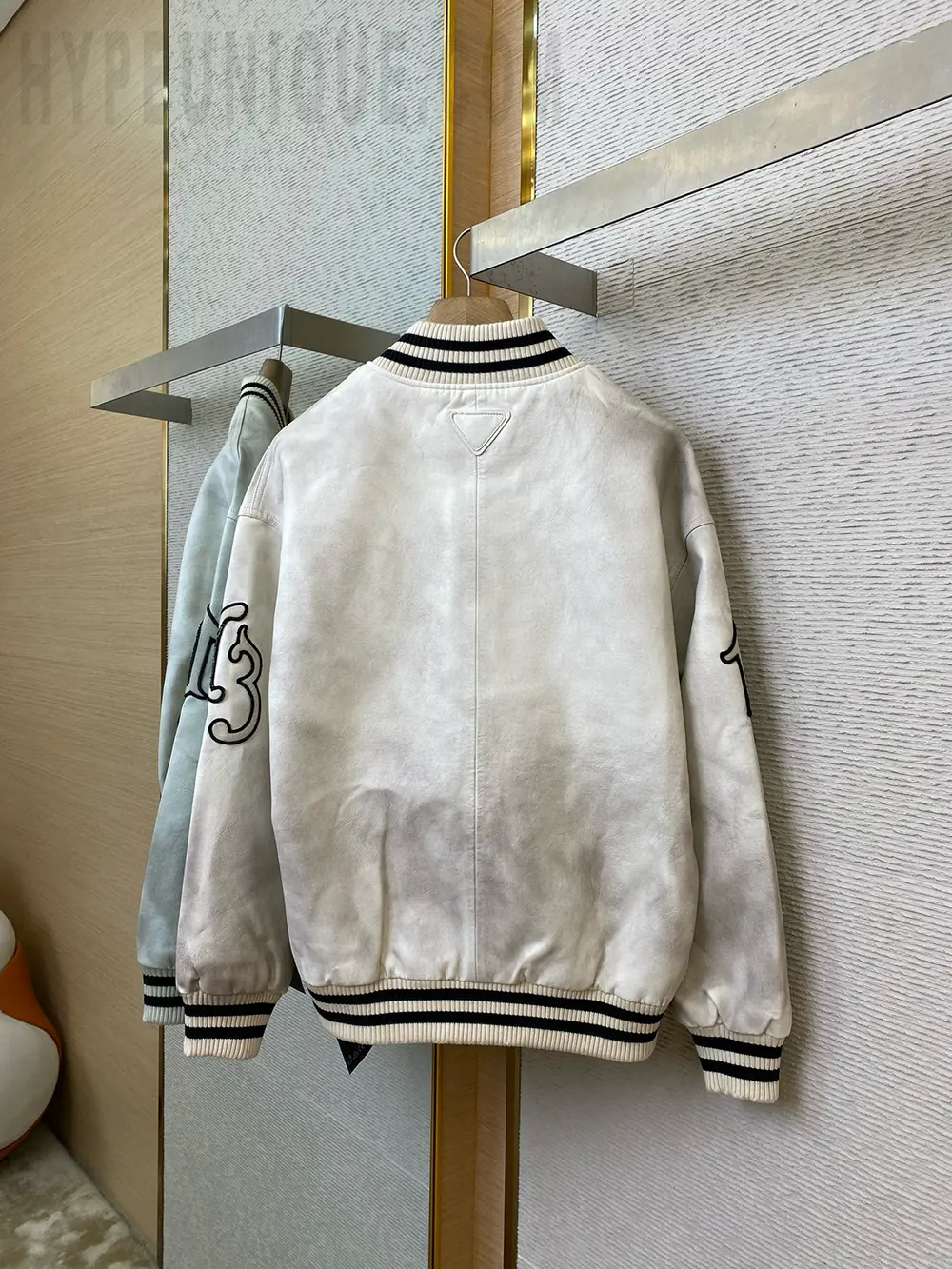 Back view of white jacket