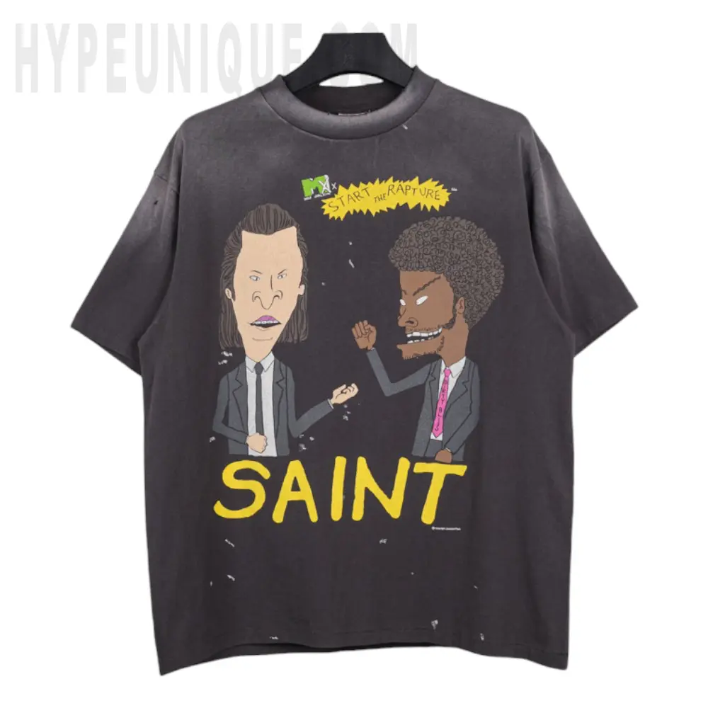 Saint Michael Cartoon Graphic Washed T‑Shirt
