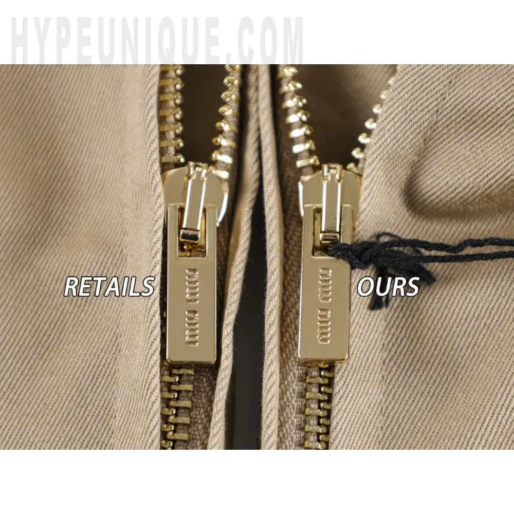 a zipper on a jacket