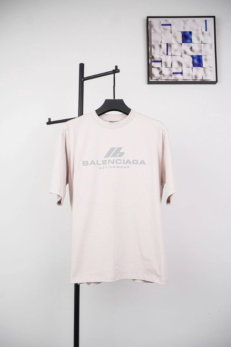 Balenciaga Ib Logo Reflective Print T-Shirt