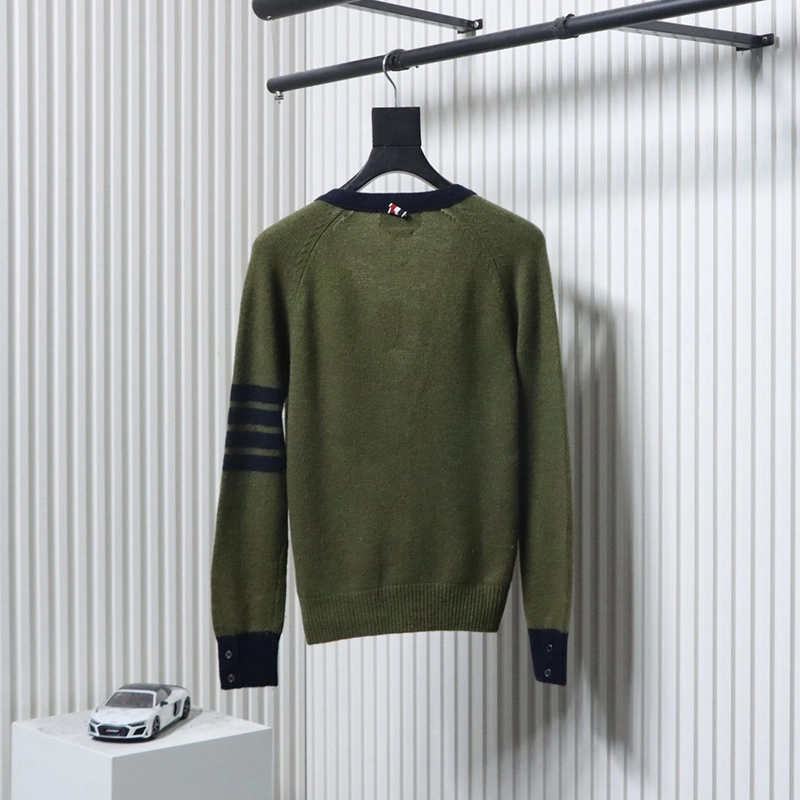 TB Colorblock Wool Cardigan