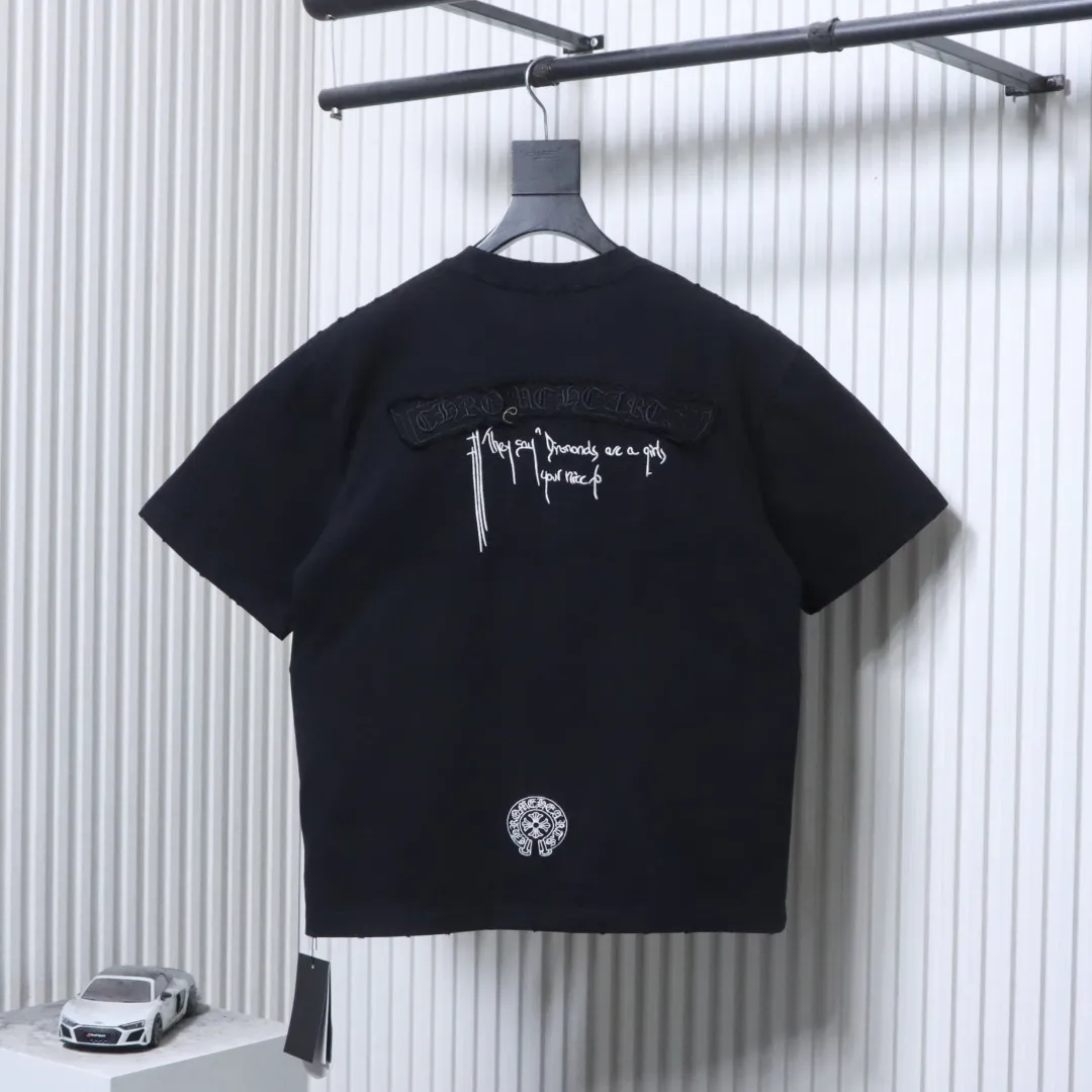 Back CH Back Patch Graphic Cotton T-Shirt