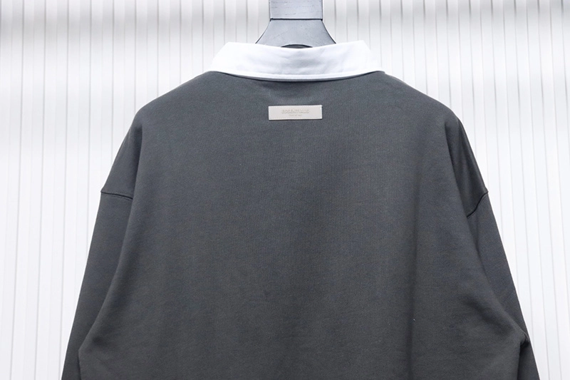 Fear Of God 1977 Flocked Polo Collar Sweatshirt