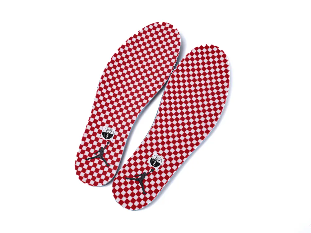 Red and white insoles